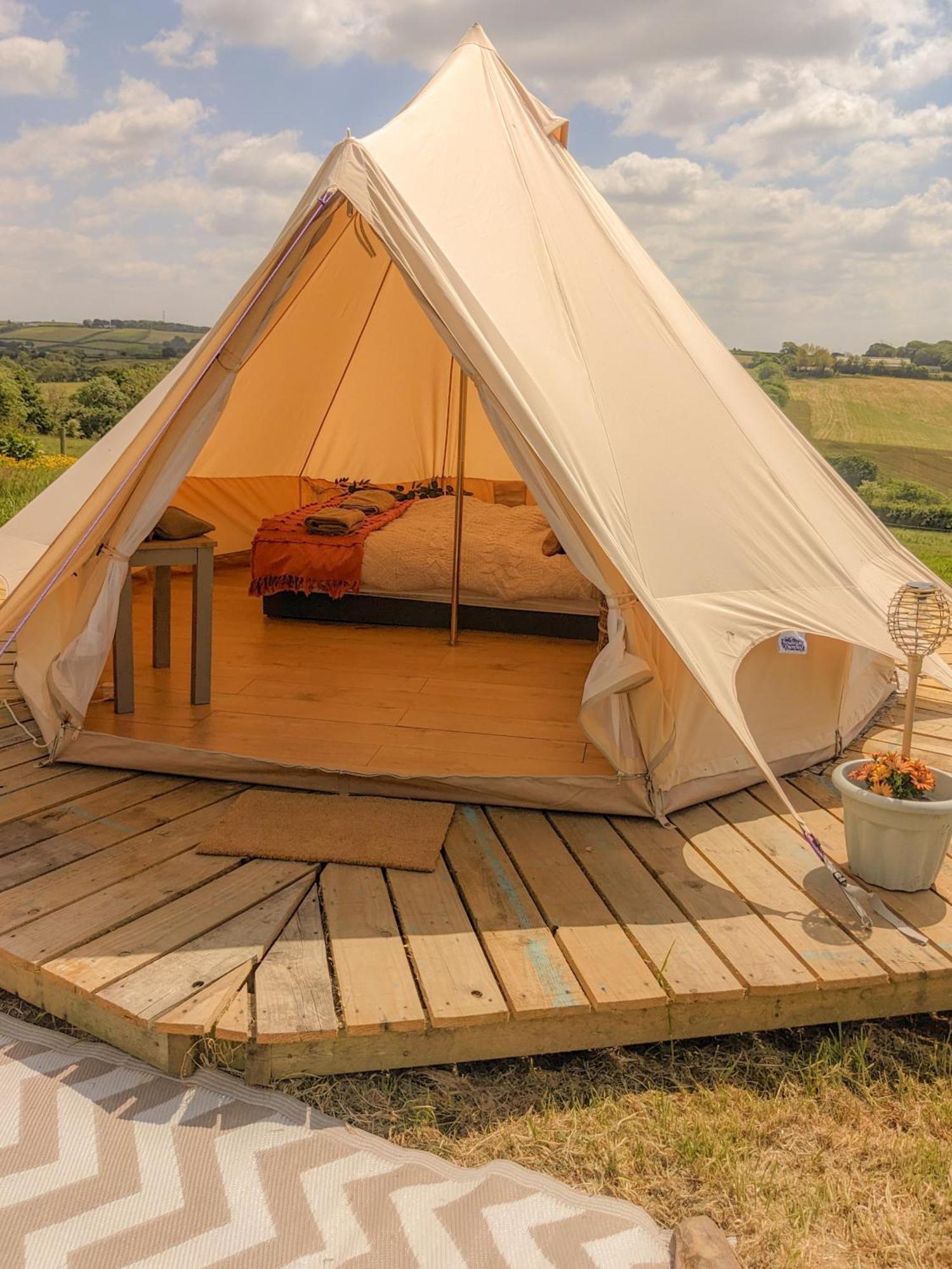 Immaculate Bell Tent Retreat North Devon ビディフォード エクステリア 写真
