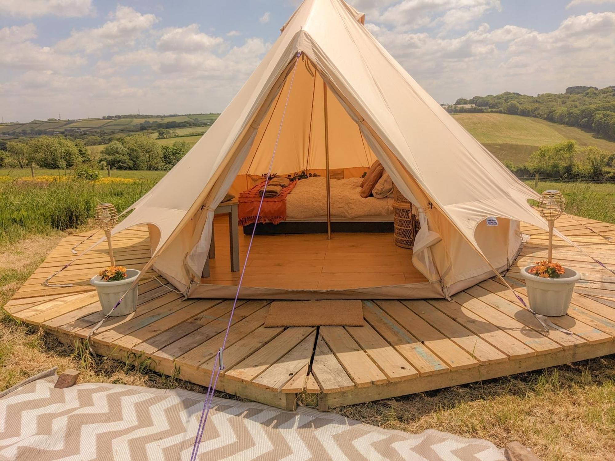 Immaculate Bell Tent Retreat North Devon ビディフォード エクステリア 写真